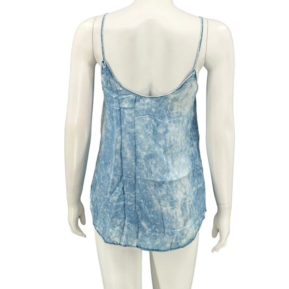 Cloth & Stone Anthropologie Top Womens XS Blue Acid Wash Tank Beach Festival - Picture 5 of 8